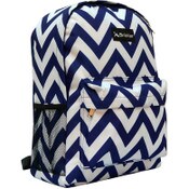 Wholesale - NAVY/WHITE CHEVRON PRINT BACKPACK C/P 24, UPC: 810471021837